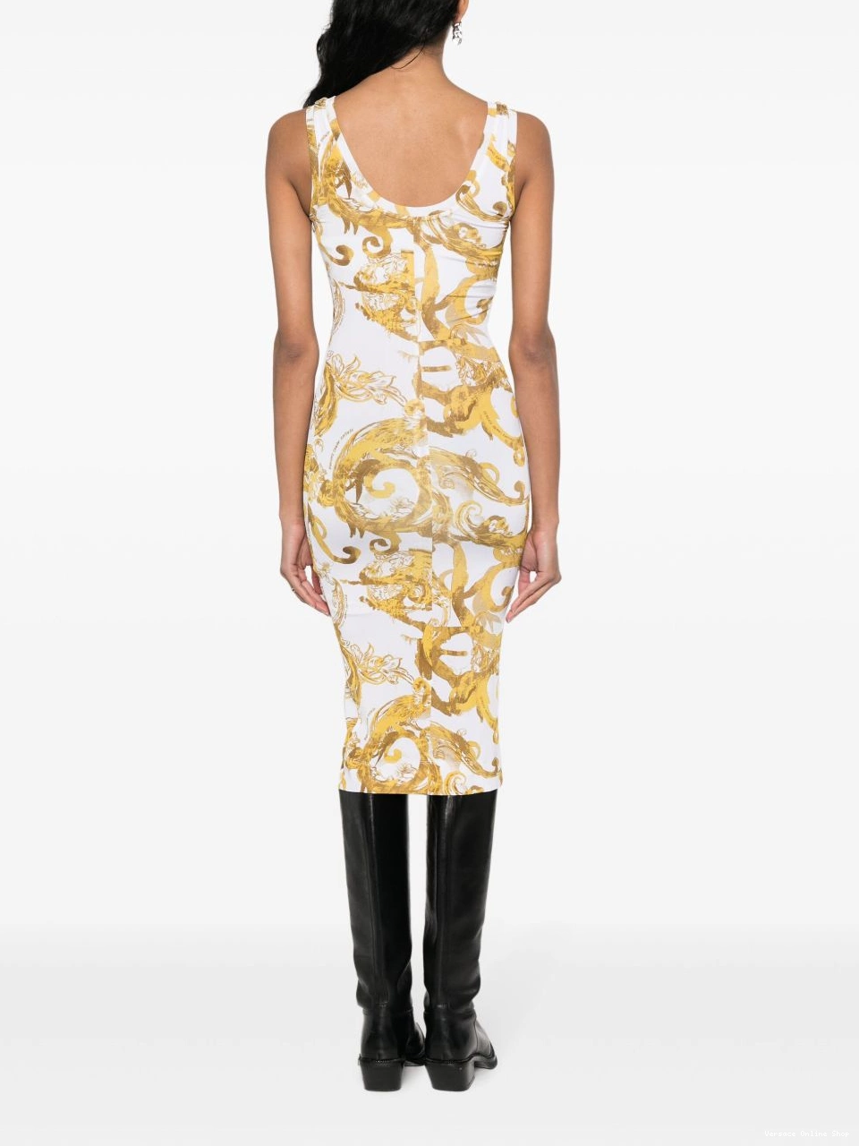 Cheap dress Barocco-print midi Jeans Couture Versace Women 0803